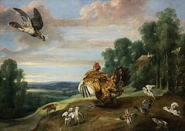 A Hawk and a Brood Hen, Frans Snyders