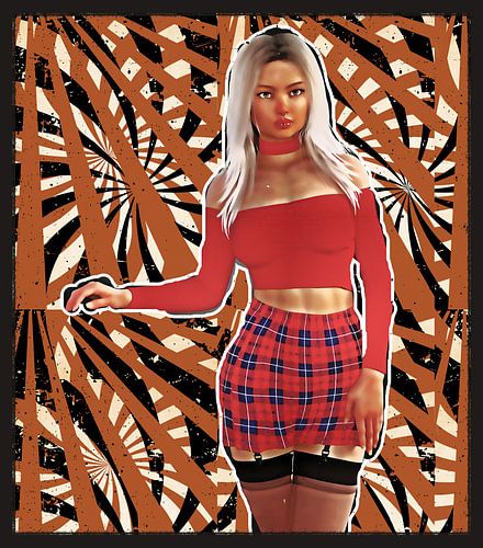 Woman B01 retro-DIGI-PAINTING_HMS