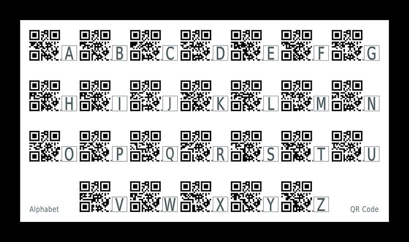 Alphabet No.21 Design "QR Code" by L.A.B.