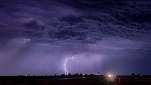 Kansas thunderstorm van Donny Kardienaal