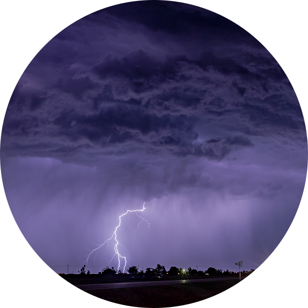 Kansas thunderstorm van Donny Kardienaal