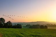Zonsopgang bij Vaals, Zuid-Limburg, Nederland van HansKl thumbnail