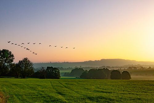 Sunrise at Vaals, South Limburg, Netherlands