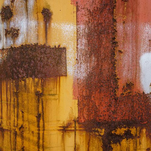 warm colors on metal