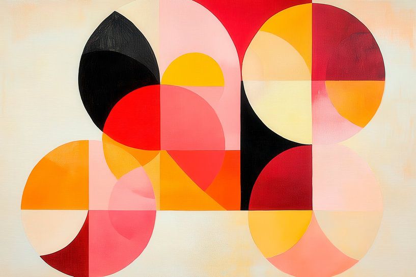 Abstracte geometrische compositie van Poster Art Shop