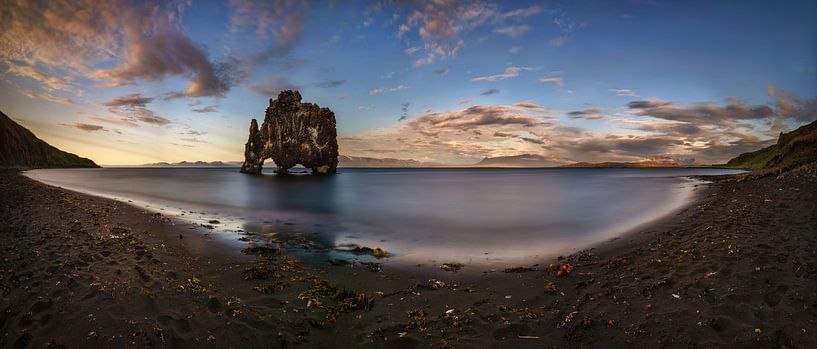 Hvitserkur sunset van Wojciech Kruczynski