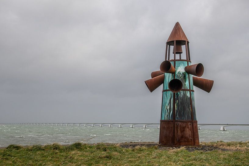 The monument to the drowned villages by Jim De Sitter