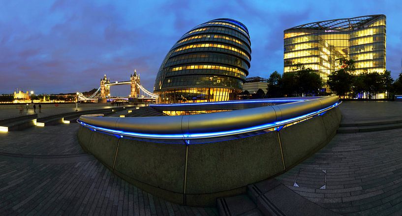 Le Skyline de Londres avec le Tower Bridge par Frank Herrmann