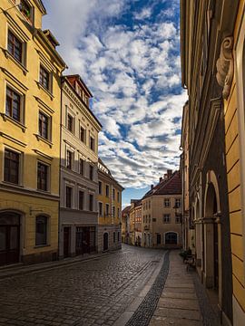 Blick auf eine historische Straße in Görlitz