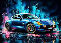 Alpine A110 2017 Aquarelle Néon