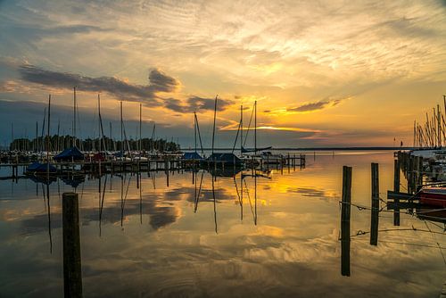 Zonsondergang aan het Steinhuder Meer