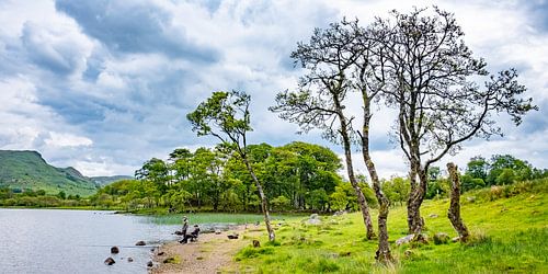 Vissers bij Loch Awe, Schotland.