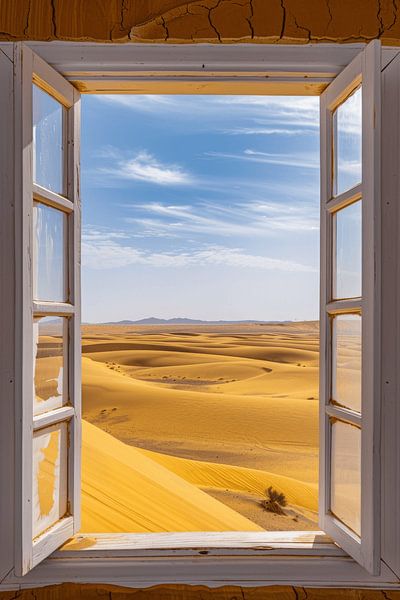 Window view of desert by Poster Art Shop