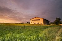 landschap, schuur
