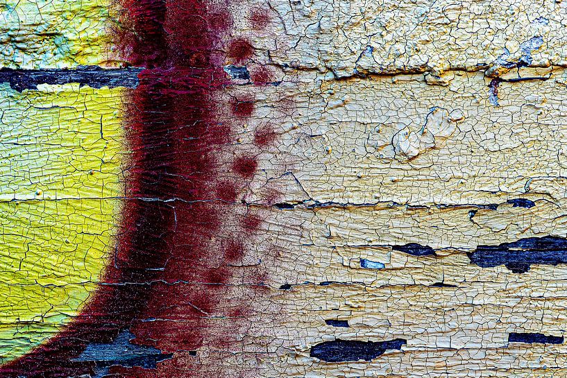 Coloured, old wood (yellow/red) by Flatfield