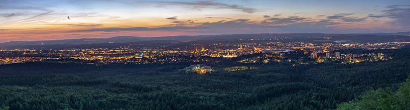 City panorama of Kaiserslautern at dusk by Patrick Groß