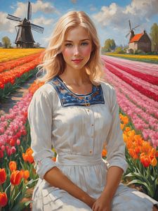 Fille hollandaise sur Jolique Arte