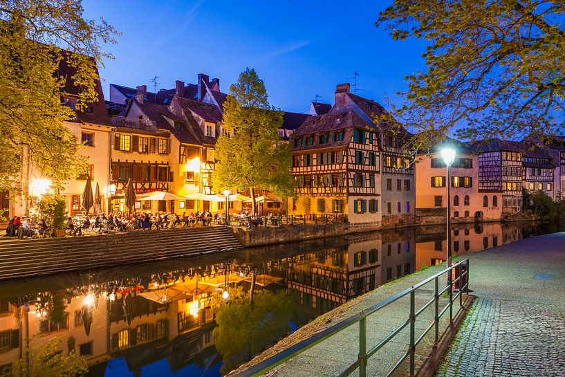 La Petite France in Strasbourg in the evening by Werner Dieterich