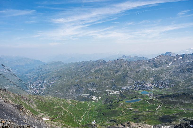 Val Thorens seen from Cime de Carron, France by Christa Stroo photography