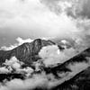 Mountains in fog after rain by Olha Rohulya
