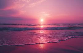 Sonnenuntergang über dem Mittelmeer