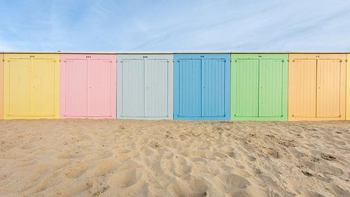 Maisons de plage colorées