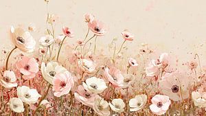 Zartrosa Blumen