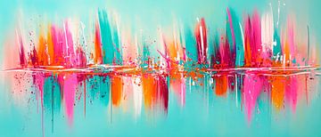Colourful modern work of art by Poster Art Shop