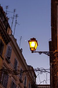 Street lantern in Rome by Mickéle Godderis
