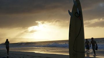 Enjoying the sunset view