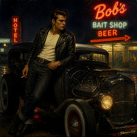 Rockabilly Rebel by Johannas Art Creations