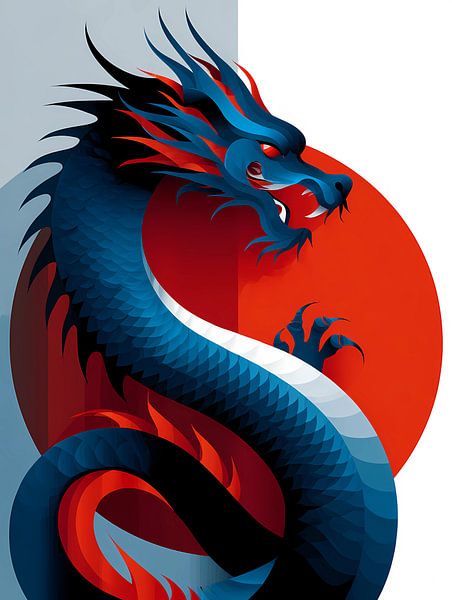 Dragon - Collection de silhouettes d'animaux élégants, par Ariadna de Raadt-Goldberg