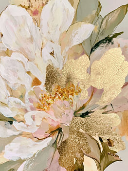 Gouden abstracte bloem