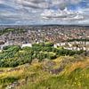 Uitzicht over Edinburgh van Jan Kranendonk