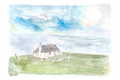 Maison côtière romantique et isolée dans le Connemara Irlande