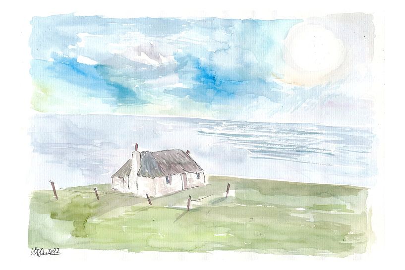 Romantisches, abgelegenes Küstenhäuschen in Connemara Irland von Markus Bleichner