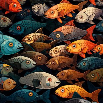 Fisch-Farbenrausch von Erich Krätschmer