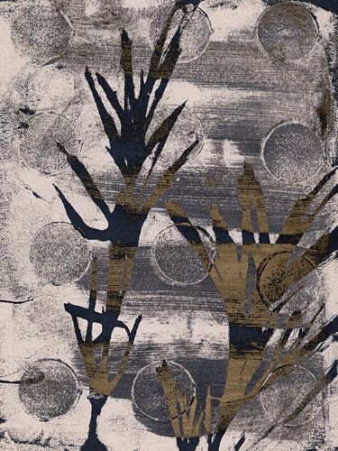 Wabi-Sabi botanische compositie met textuur