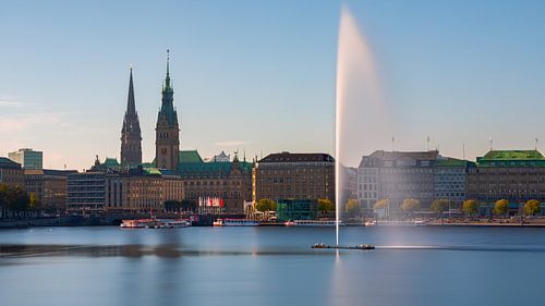 The skyline of Hamburg