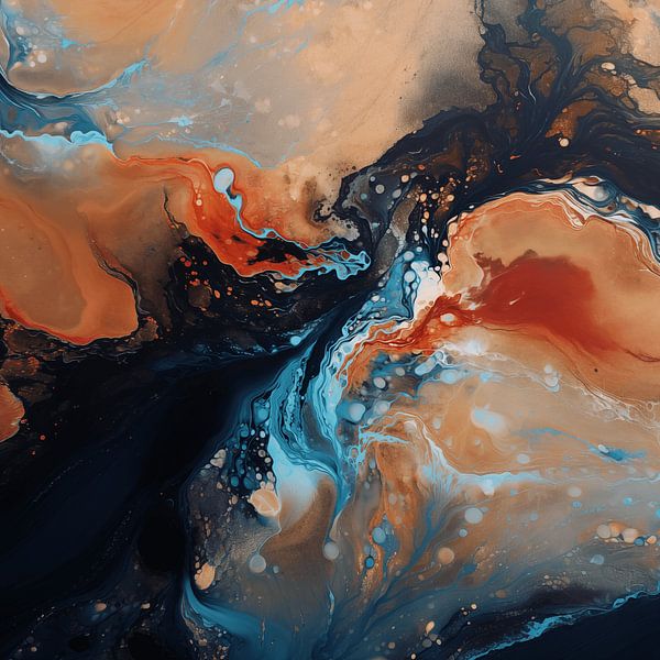 Abstract landschap van NJ Midnight Studio