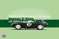 Jaguar D-Type in Silverstone, England von Theodor Decker Miniaturansicht