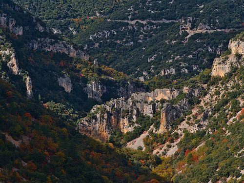 Rotsen in de Gorges de la Nesque