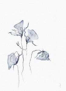 DELFTS BLUE aquarelle numérique