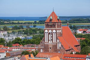 Blick vom Dom auf Marienkirche, Greifswald