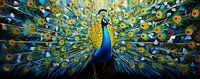 Gemälde Pfau