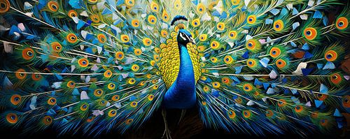 Gemälde Pfau von Blickfänger Gemälde