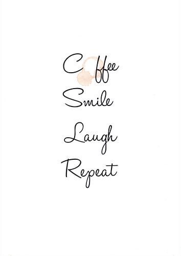 Café Sourire Rire Rire Répéter