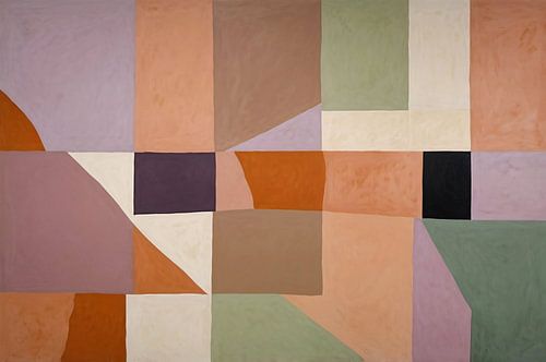 Geometrisch abstract ontwerp in kleur