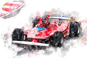 Gilles Villeneuve, Ferrari by Theodor Decker