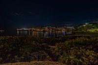 Atmospheric night panorama of Sissi Crete